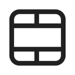 Table Cells Merge SVG Icon
